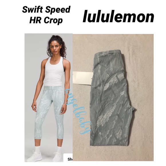 Lululemon Swift Speed HR Crop 21” in Reverberate Chevron...
